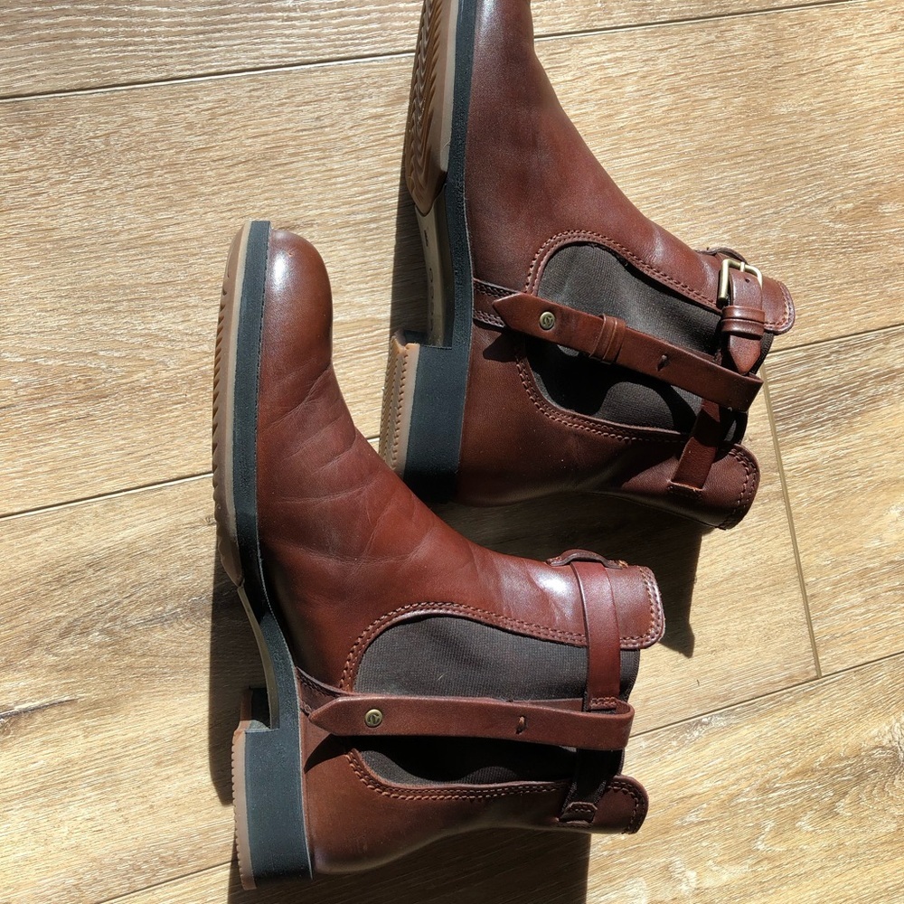 Ecco Women's Brown Leather Ankle Boots Eu 40 Us 9. - Picture 2 of 11
